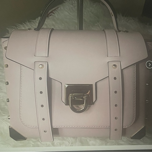 Michael Kors Manhattan Medium Leather Satchel - Picture 2 of 11